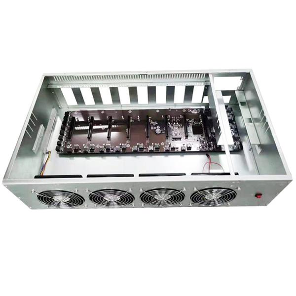 Quality Wholesale 847Pro 8 GPU case with Fans DDR3 4G 64G/128G 65MM space open case Computer Machine Box for sale