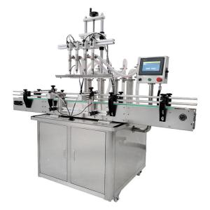 Fully Automatic Bottle Liquid Filling Line With Capping And Labeling