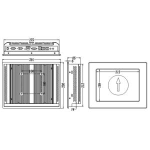 IPPC-1002T 10.4" Industrial All In One PC Touch Screen I3 I5 I7 U Series CPU