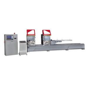 CNC uPVC Profile Cutting Machine / Aluminum Window Door Double Head Mitre Saw