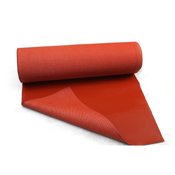Non Flammable Silicone Coated Fiberglass Cloth Red
