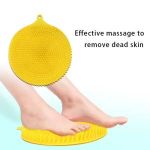 Non Slip Multiscene Silicone Shower Mat Foot Scrubber Odorless
