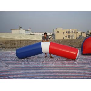 Custom High Density, PVC Tarpaulin Inflatable Paint Bunker Trampoline Combo