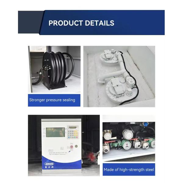 1-10T Load Capacity Manual Transmission Refueling Mobile Tank Truck With 5000 - 8000 Liters Capacity