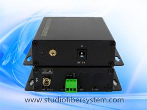 1CH analog audio fiber transmitters and receivers with Phoenix connectors for remote broadcast/studio system