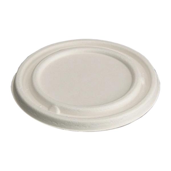 Environmental Disposable Compostable Sugarcane Bagasse Cup Lid For Takeaway Cup