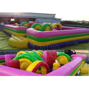 Plato PVC tarpaulin , inflatable amusement park Obstacle Game for kids
