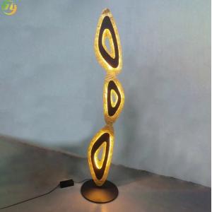 Nordic Post-Modern Decoration Creative H=1.65m Vertical Iron Gold Foil Lamp