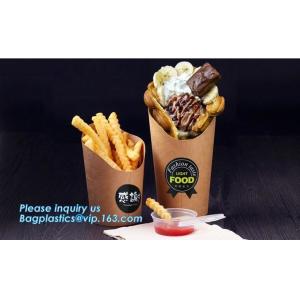 french fries and chips paper package cone or box,food take away box, paper donut