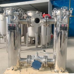 PP / PE Filter Material Stainless Steel Duplex Bag Filter Housing for Juice