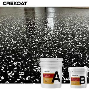 China MSDS Fast Drying Epoxy Floor Paint Decorative Epoxy Flake Flooring Urethane Topcoat on sale