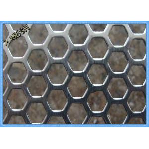 Anodizing Hexagonal Perforated Aluminum Sheet / Screen 1.5mm Thickness
