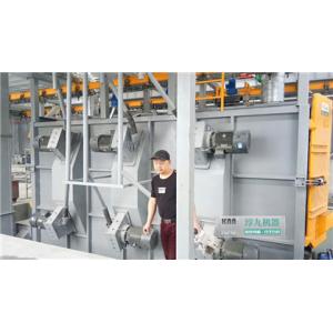 Sa3.0 Hanging Chain Catenary Shot Blasting Machine For Gas Pipe Polishing