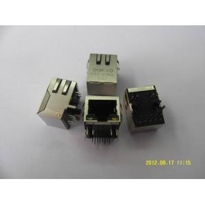 Ethernet Magnetic socket RJ45 with Transformer 1000 BASE-TX 10P8C tab up OEM/ODM