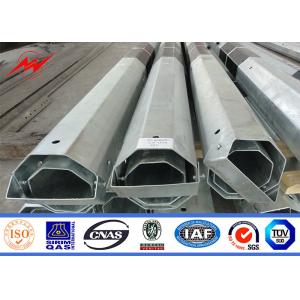 15 M Electric Column Steel Utility Pole With FRP And Marks , Malaysia Standard
