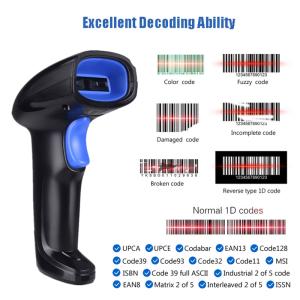 Handheld 1D Wireless CCD Barcode Scanner For Retail Supermaerket YHD-1100CW