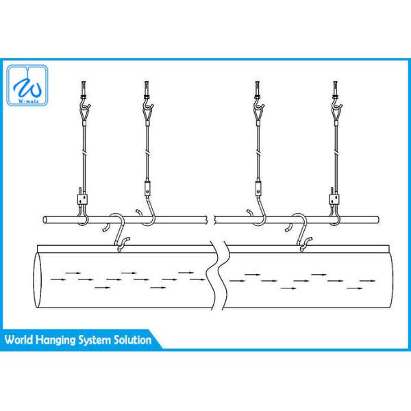 Quality Slide Track Suspension HVAC Hanging Kit Custom Length SGS Certificated for sale