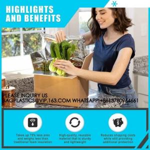 Insulation Liners Reusable Cooler Bags Cold Shipping Box Thermal Box Liner