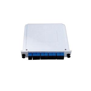 LSZH 1X8 PLC Splitter Module ABS Fiber Optic Splitter Cassette