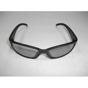 Black Linear Polarized 3D PC Glasses With Plastic Frame CE EN71 Rohs