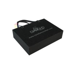 Customized Hair Extension Packaging Boxes Sliding Drawer With Ribbon Handle