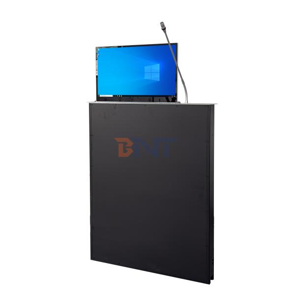 Quality 17.3 Inch Hidden Motorized Lift Mechanism Monitor Paperless Conference System LCD Monitor Lift & Multiple Function Equipment for sale