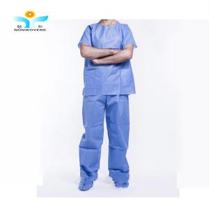 Non Woven Disposable Protective Suits , CE Medical Surgical Scrubs Isolate