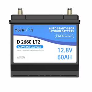 China Lightweight 12.8V 60ah Lithium-Ion Car Battery Perfect for Start-Stop Function on sale