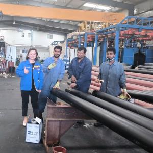 Custom PE Pre-Insulated Pipe Extrusion Line with Vacuum Calibration