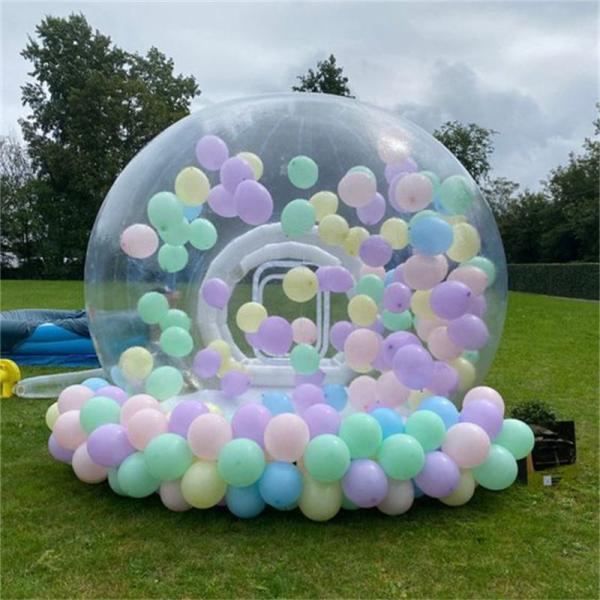 Fun House Clear Inflatable Crystal Igloo Dome Bubble Tent Transparent Kids Inflatable Bubble Balloons House for Party