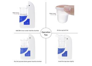China One Button Two Pattern Ultrasonic Nebulizer Machine , Portable Nebulizer Machine With Handle on sale