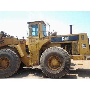 980C Used Wheel Loader with forklift stone