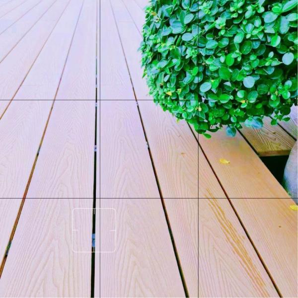 Brown WPC Wood Plastic Composite Flooring for Garden Waterproof
