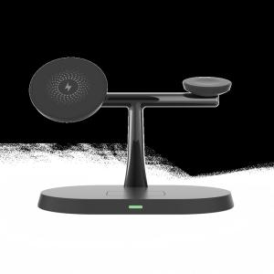 3-in-1 Magnetic Wireless Charger Station with Magnetic iPhone / iWatch Charging