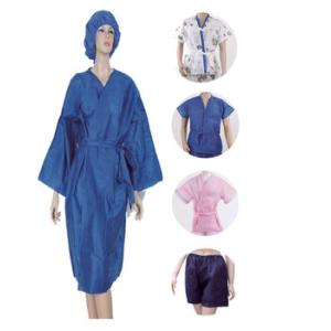 Wholesale V-Neck Disposable Kimono Gowns Fluid Resistant Comfortable Breathable from china suppliers