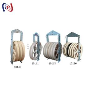 China 822 Series Stringing Block Overhead Transmission Line Tools With Customized Sheave Dimension And High Load Capacity on sale