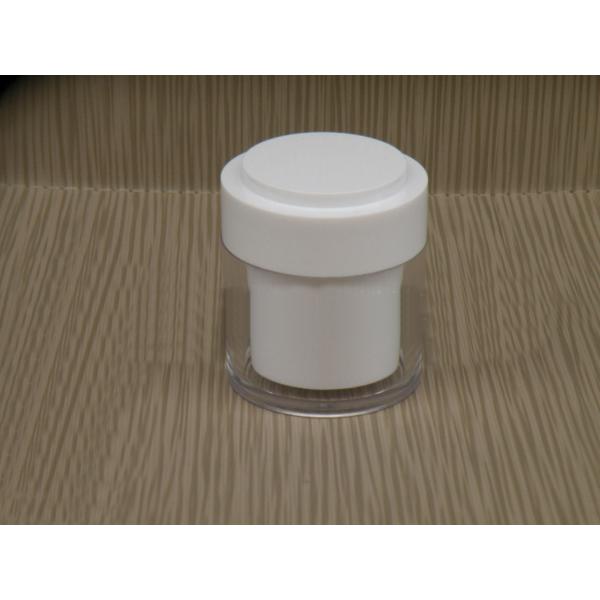20G & 20ML PS Double-deck Round Cosmetic Packaging/Cream Jar /Aluminum Jars With