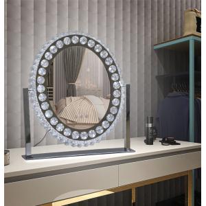 Heart Crystal Vanity Mirror Led Magnifying Mirror ODM