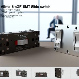 Alinta 8-feet SMT Slide Switch 150gf Operation Force 10000 Life Cycles