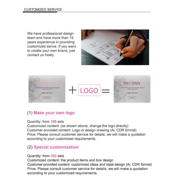 Hygienic DIY Eyelash Lift Kit With Eyelash Lift Aftercare Essence