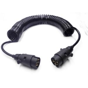 Wholesale Heavy Duty Camera Kit Spiral Power Extension Cable For Truck Video System from china suppliers