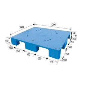 China Single Side Nestable Plastic Pallet 120*120cm Polyethylene Plastic Skids on sale