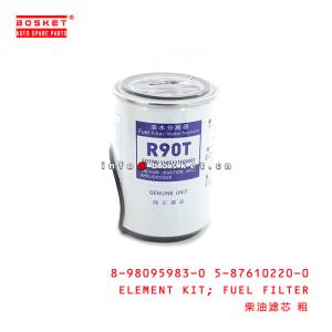China 8980959830 587610220B0 8-98095983-0 5-87610220-0 Fuel Filter Element Kit For ISUZU NPR75 4HK1 on sale