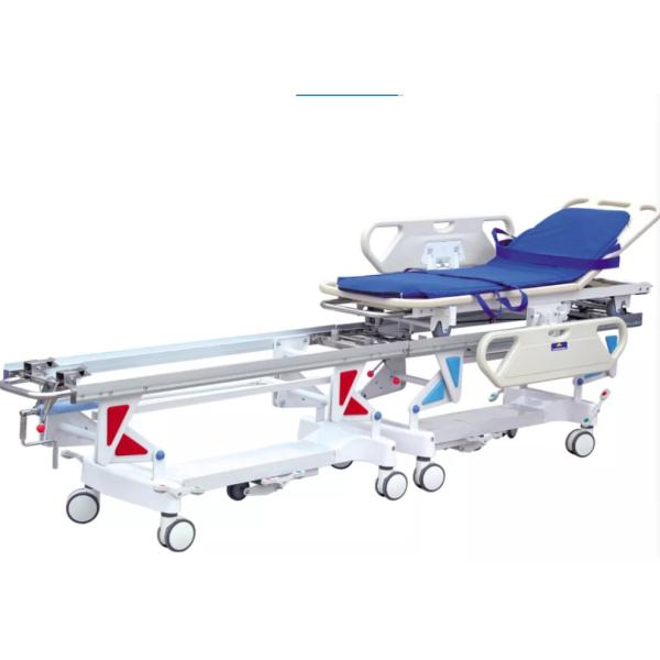 Hospital ABS Emergency Stretcher Trolley Hydraulic Adjustable For Patient Transfer