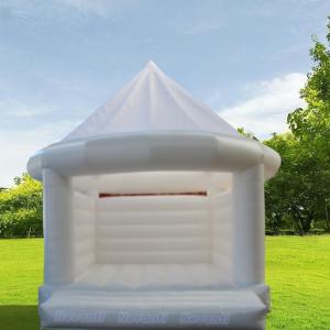 8 to 13 Years Age Range White Bouncy Castle with Customized Color and Double