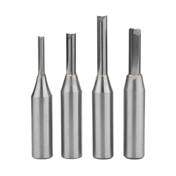 Quality Wholesale 12mm 2flutes Cnc Carbide Endmill  Cnc Milling Cutter Bit  Z2 Z3 Straight Router  Bits for Wood Working Cutting Tools for sale