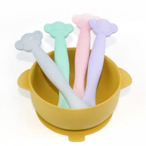 Wholesale Feeding Weaning Device Silicone Baby Spoon With Textured End from china suppliers