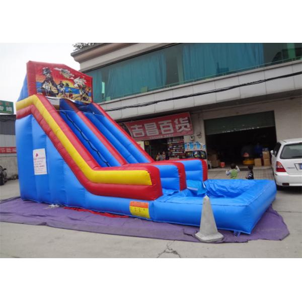 Pirate Theme Printing Commercial Inflatable Water Slide And Pool