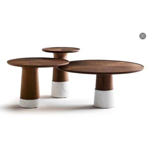 Modern Coffee Table Set Italian Design Wooden Center Table Simple Corner Table Living Room Small Side Table
