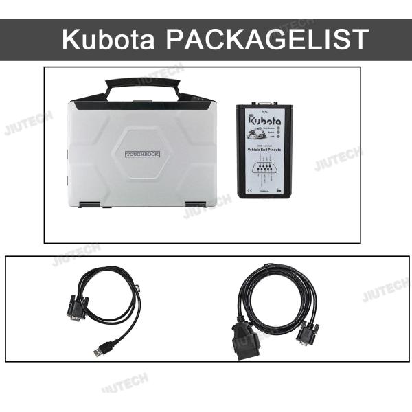FOR KUBOTA DIAGNOSTIC KIT PYTHON FOR KUBOTA DIAGMASTER PYTHON INTERFACE KUBOTA TAKEUCHI DIAGNOSTIC TOOL+CF54 LAPTOP
